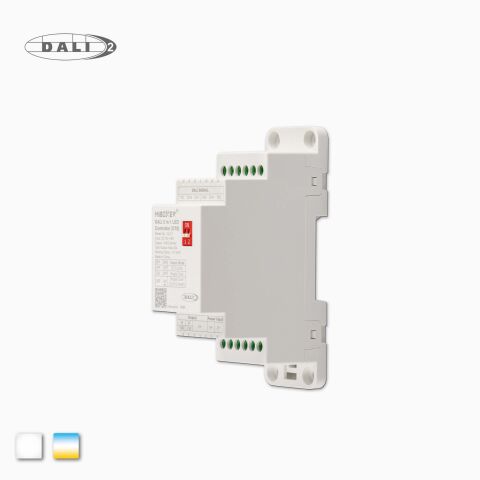 DALI Hutschienen TS15 Dimmer in der Kavaliersperspektive