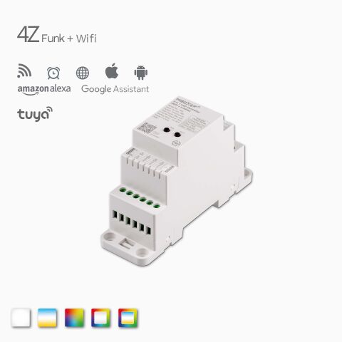 Produktbild vom der 4Z + Wifi  5 in 1 LED Controller für DIN Hutschiene