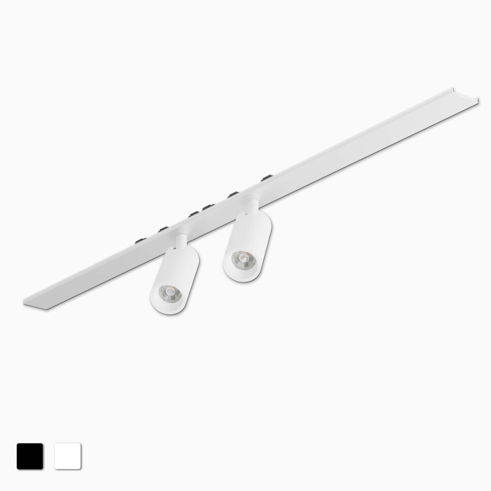 Produktbild vom LED Spot26 24V Duo mit 50cm langer Kunststoffblende