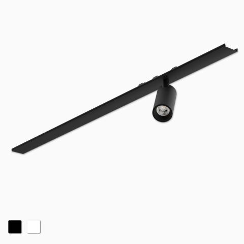 Produktbild vom LED Spot26 24V SOLO Einzelspot mit 49,5cm langer Kunststoffblende