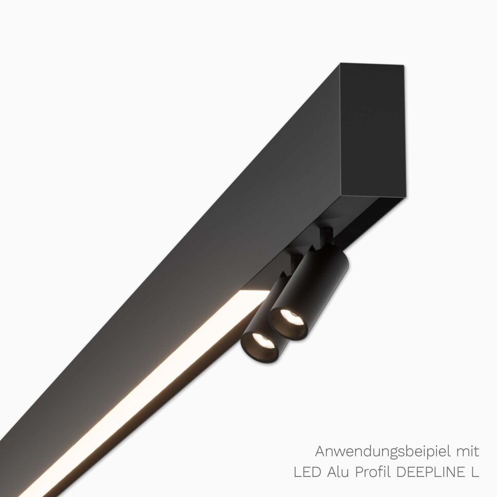Anwendungsbeispiel mit LED Alu Profil DEEPLINE L
