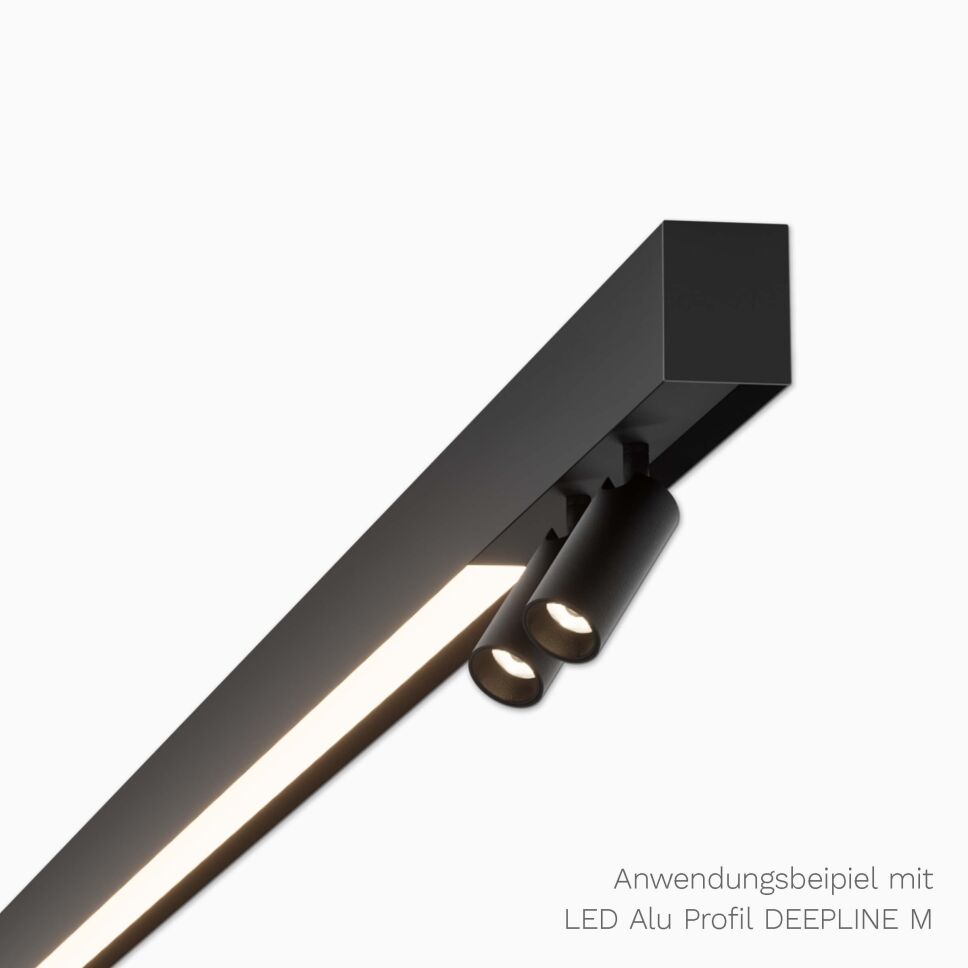 Anwendungsbeispiel mit LED Alu Profil DEEPLINE M