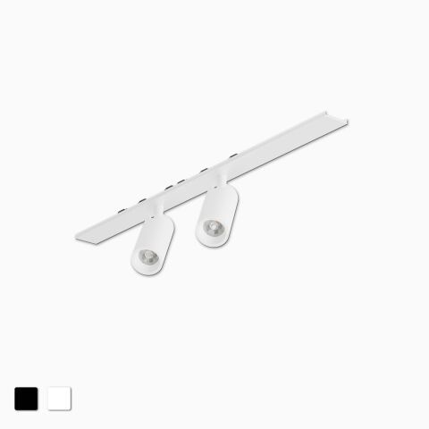 Produktbild vom LED Spot26 24V Duo mit 33cm langer Kunststoffblende
