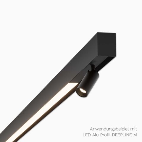 Anwendungsbeispiel mit LED Alu Profil DEEPLINE M