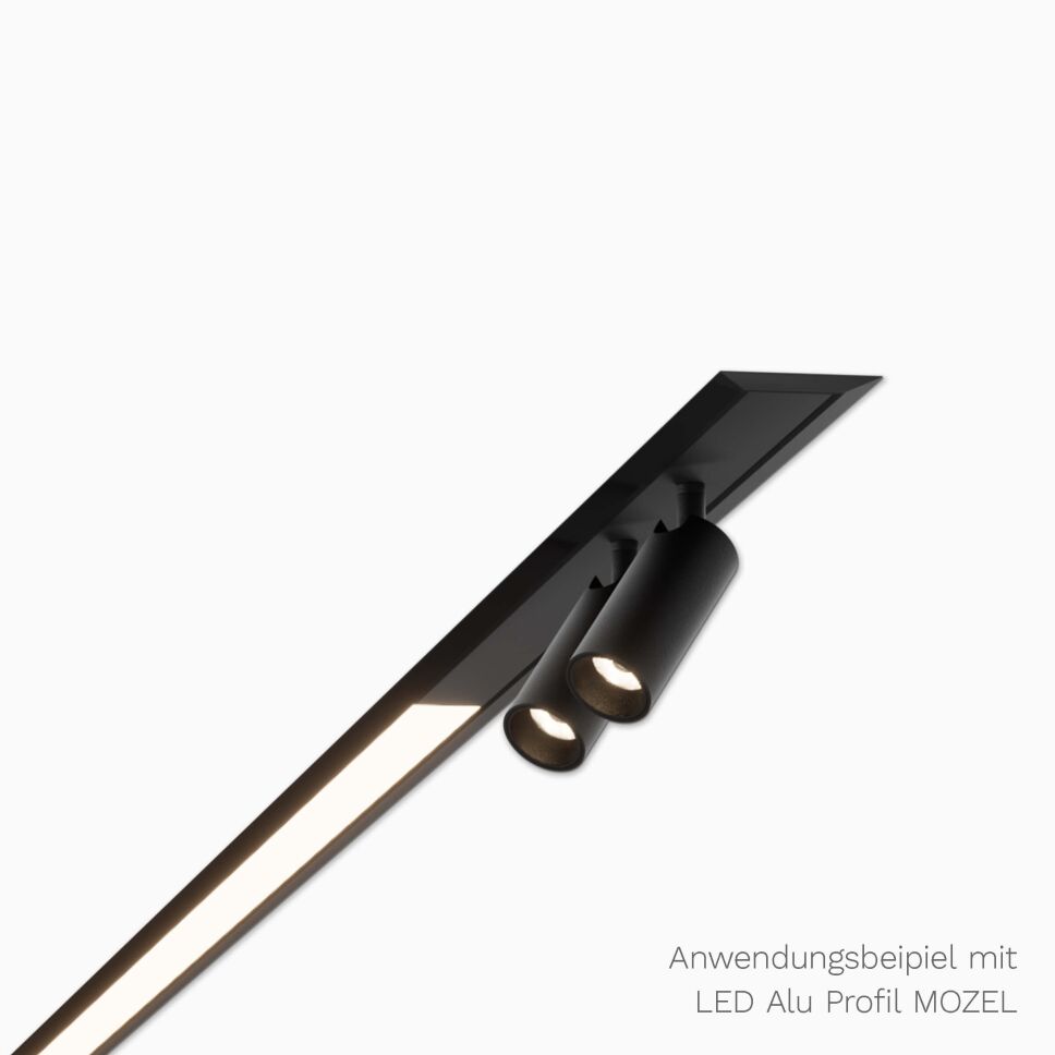Anwendungsbeispiel mit LED Alu Profil MOZEL