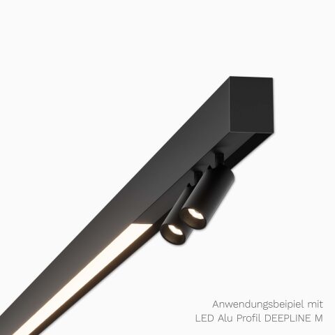 Anwendungsbeispiel mit LED Alu Profil DEEPLINE M