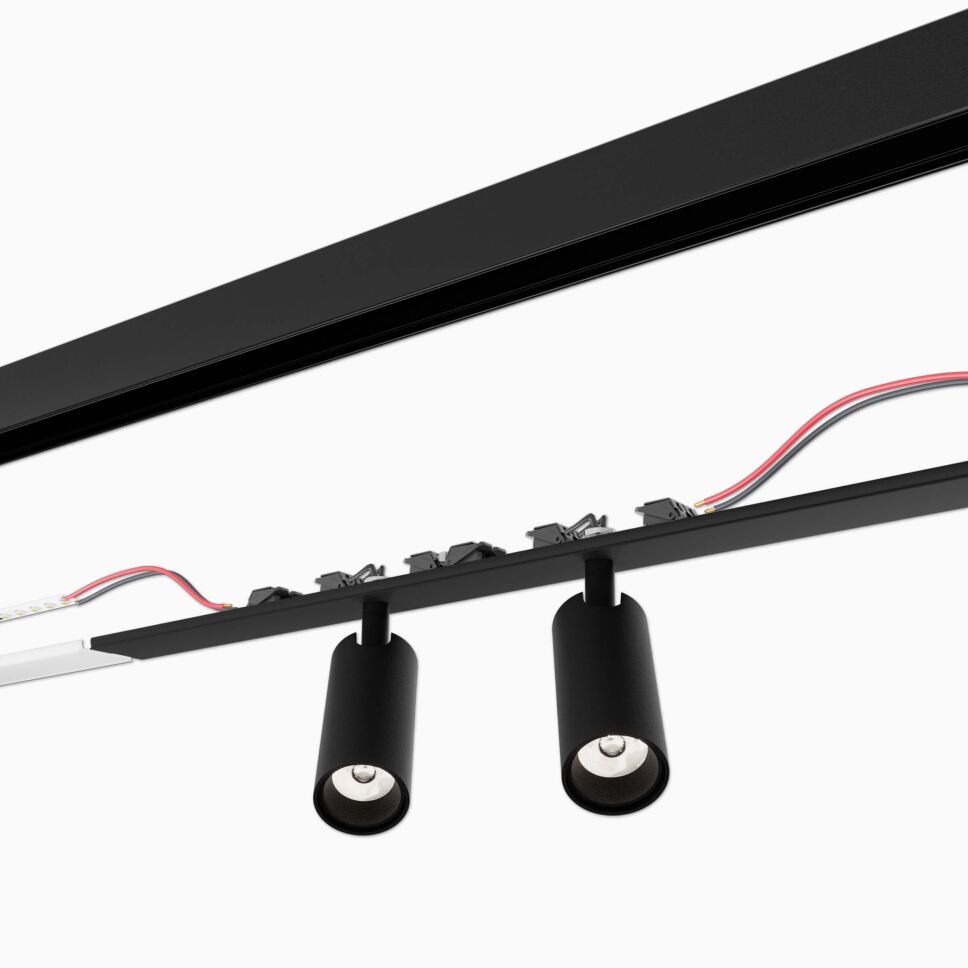 Explosionszeichnung SPOT26 24V DUO mit LED Alu Profil