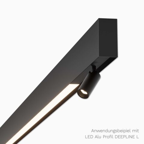 Anwendungsbeispiel mit LED Alu Profil DEEPLINE L