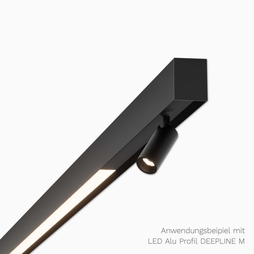 Anwendungsbeispiel mit LED Alu Profil DEEPLINE M