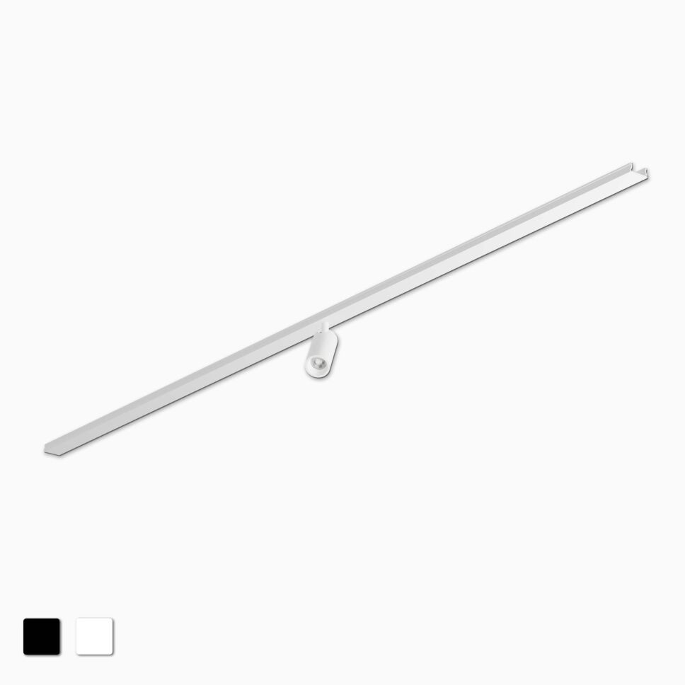 Produktbild vom LED Spot26 24V SOLO Einzelspot mit 100cm langen U22 Kunststoffblende