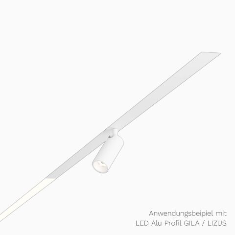 LED Spot26  24V  SOLO mit 100cm U22 Blende