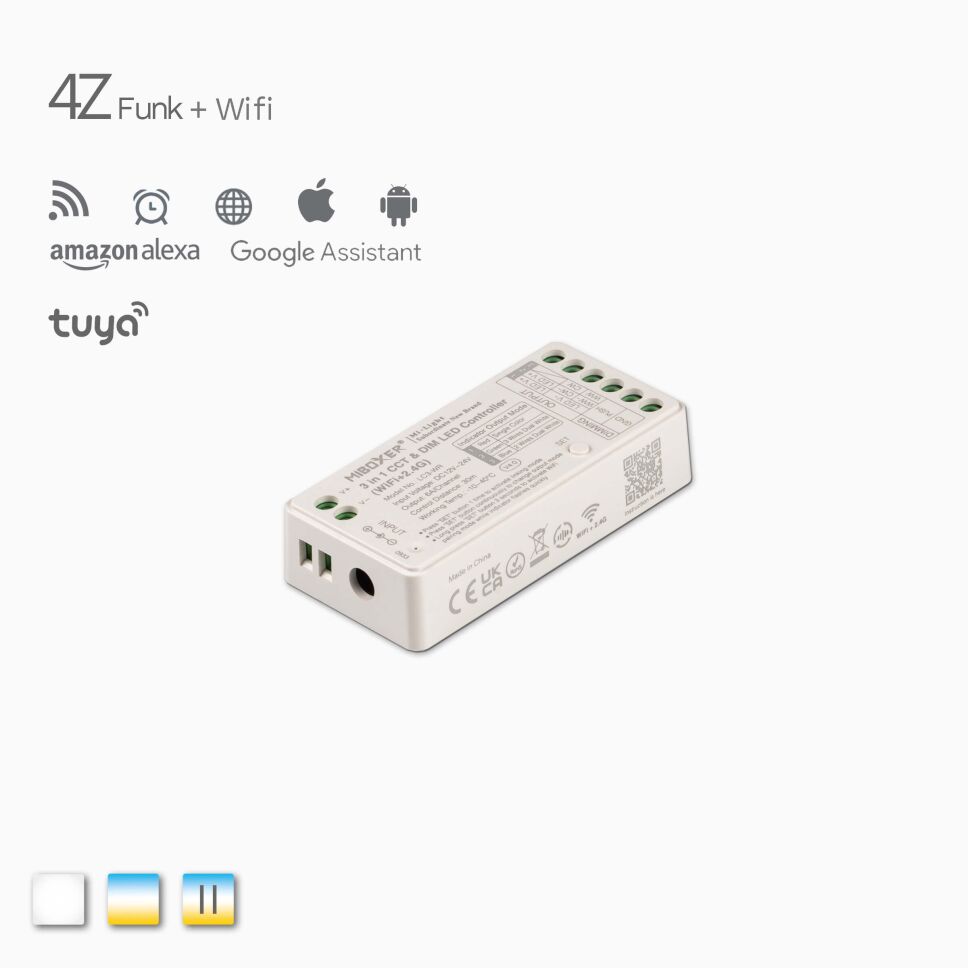 2WCCT Funk Controller für CCT LED Streifen mit 2 Litzen