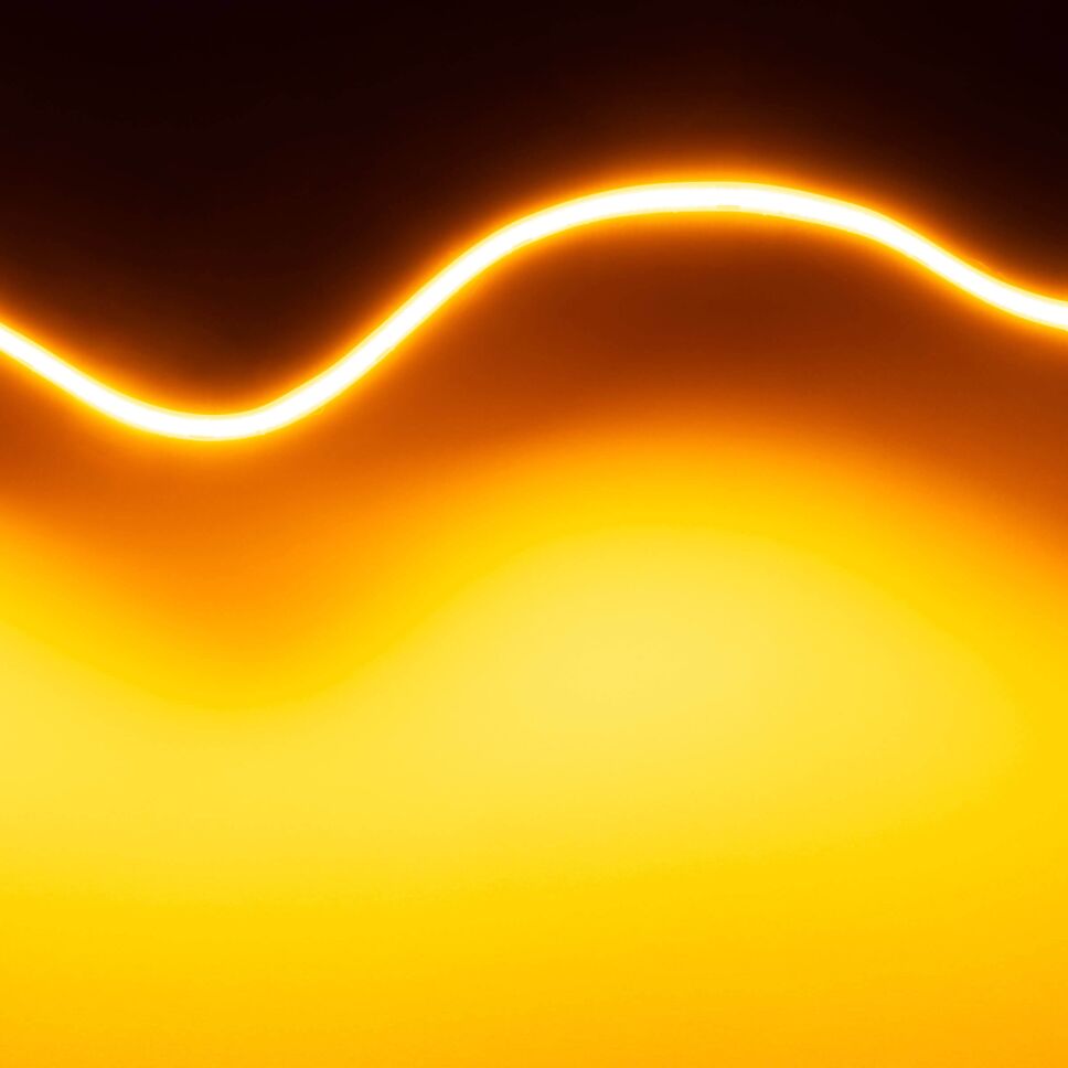 Technische Darstellung vom COB LED Streifens mit Bemaßung