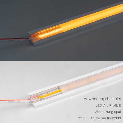 COB LED Streifen  24V  amber  10W/m  IP66