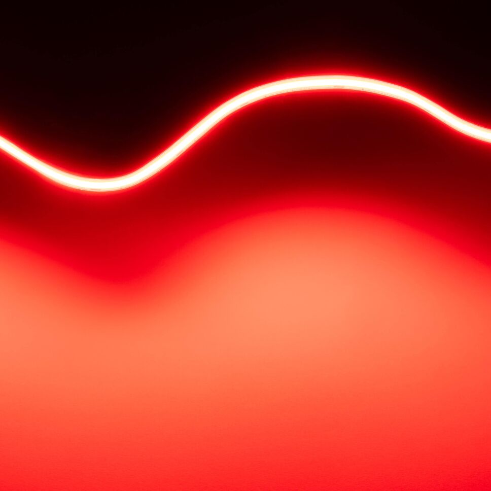 Technische Darstellung vom COB LED Streifens mit Bemaßung