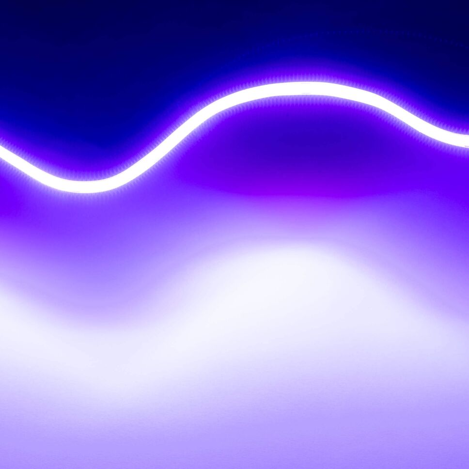 Technische Darstellung vom COB LED Streifens mit Bemaßung