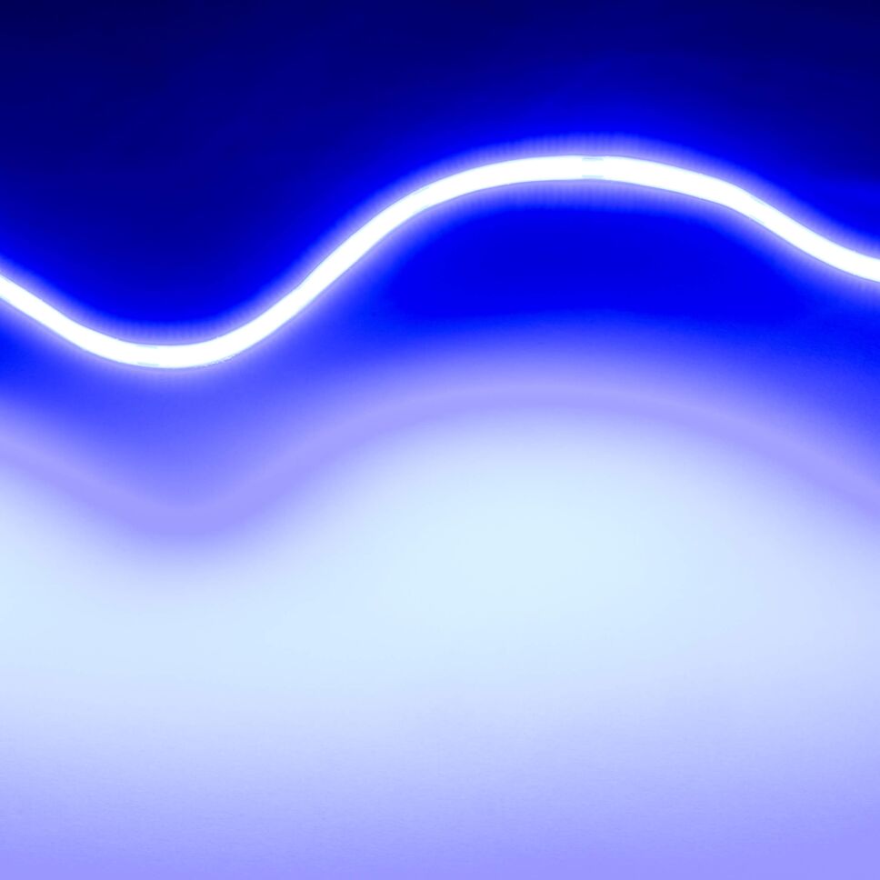 Technische Darstellung vom COB LED Streifens mit Bemaßung