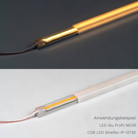 COB LED Streifen  24V  weiß  10W/m  kaltweiß  IP66
