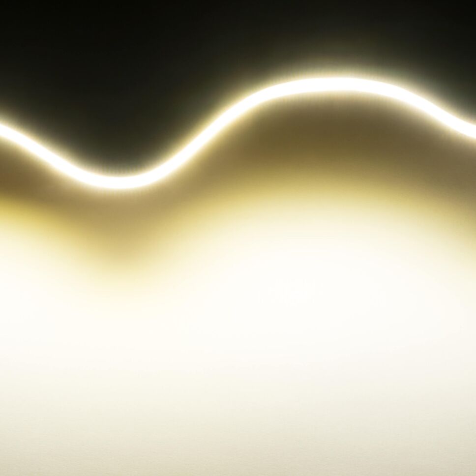 Technische Darstellung vom COB LED Streifens mit Bemaßung