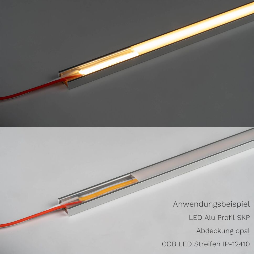 COB LED Streifen  24V  weiß  5W/m  neutralweiß  IP66