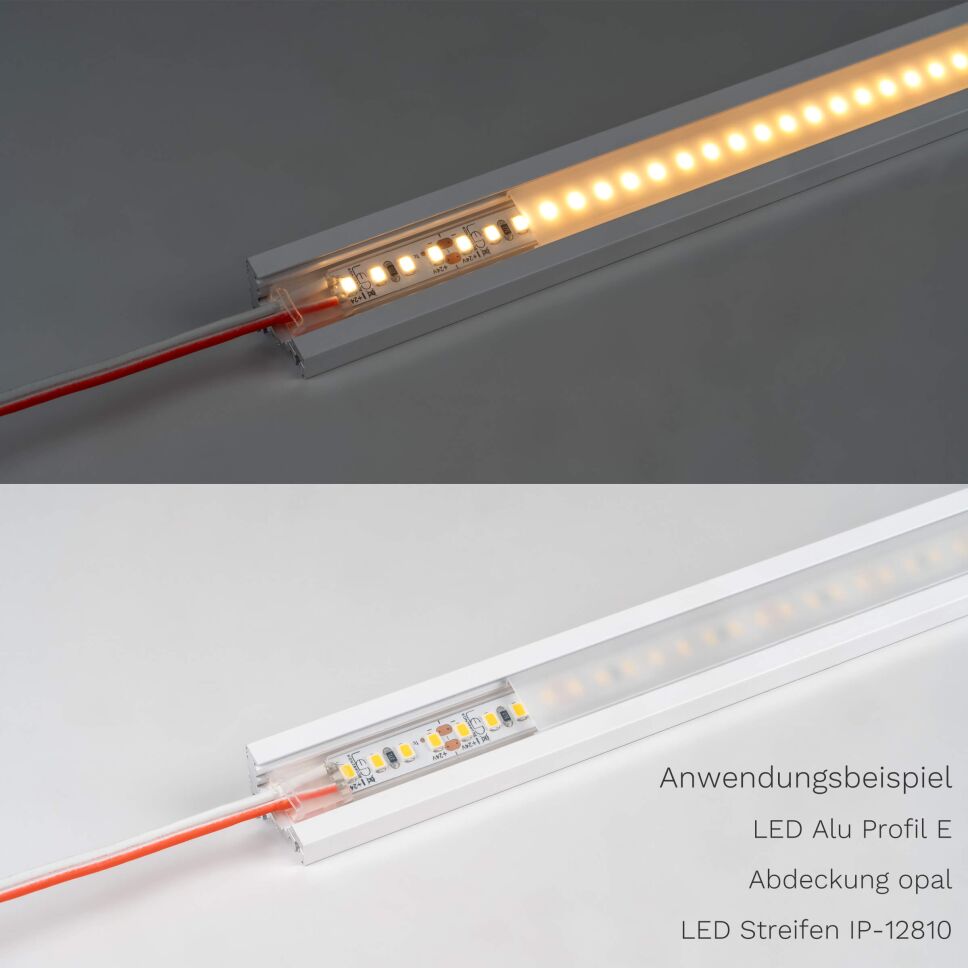 LED Streifen  24V  weiß  8,4W/m  warmweiß 2700K  IP66