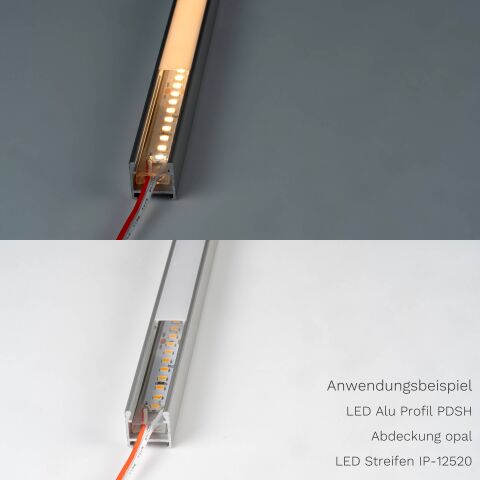LED Streifen  24V  weiß  15,5W/m  warmweiß 2700K  IP66
