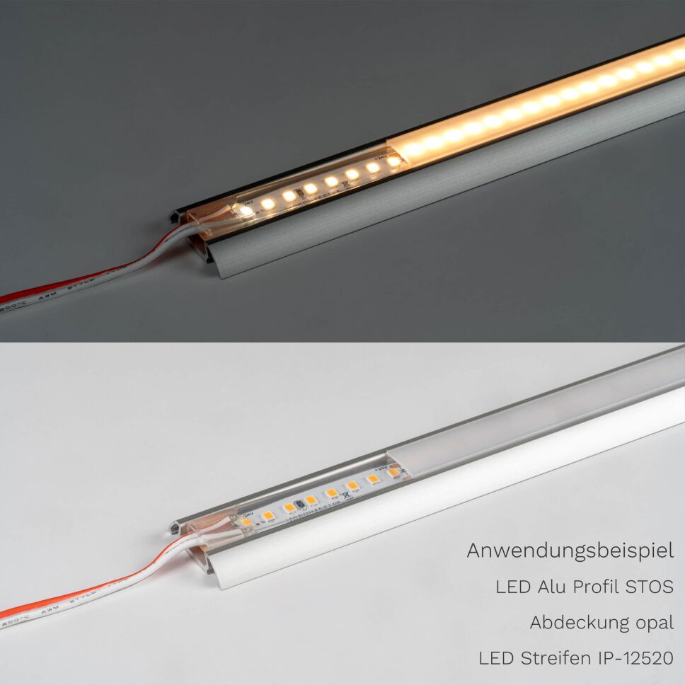 LED Streifen  24V  weiß  15,5W/m  warmweiß 3000K  IP66