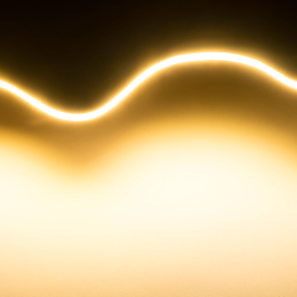 Technische Darstellung vom COB LED Streifens mit Bemaßung