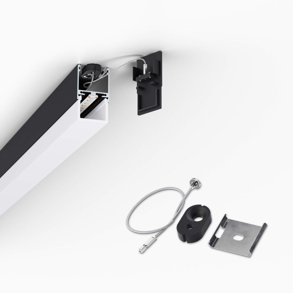 Produktbild vom Montageclips aus Edelstahl für das LED Alu Profil BASIC und APNT