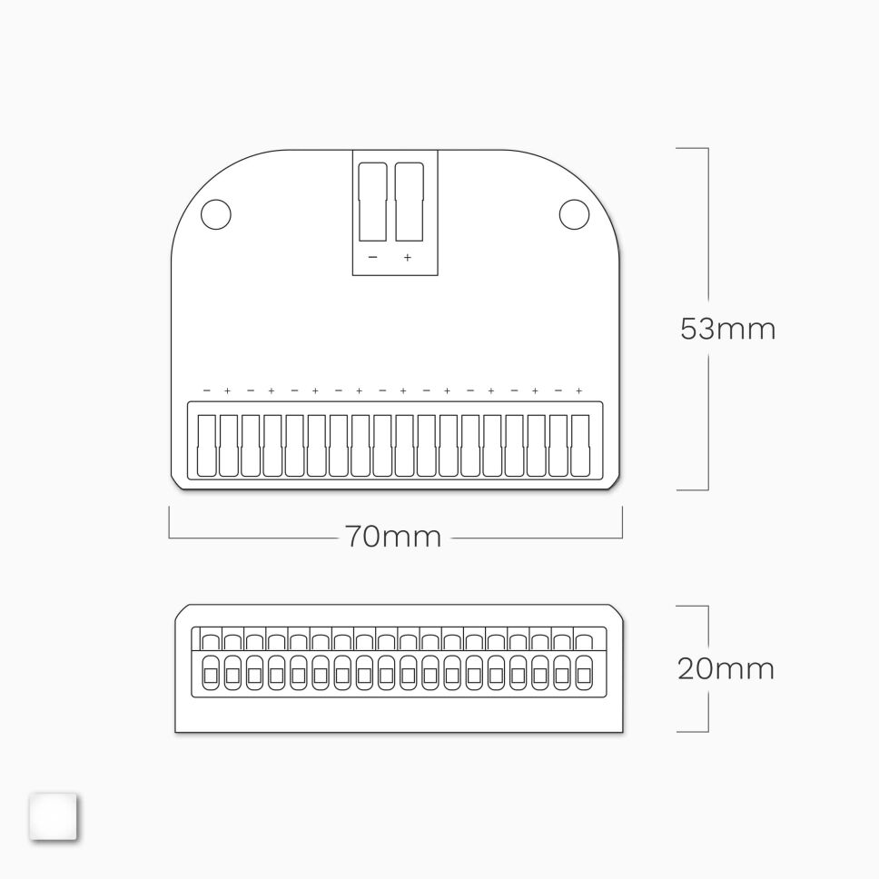Schaltplan für den LED Vk-Verbinder mit 9 LED Streifen