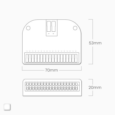 Schaltplan für den LED Vk-Verbinder mit 9 LED Streifen