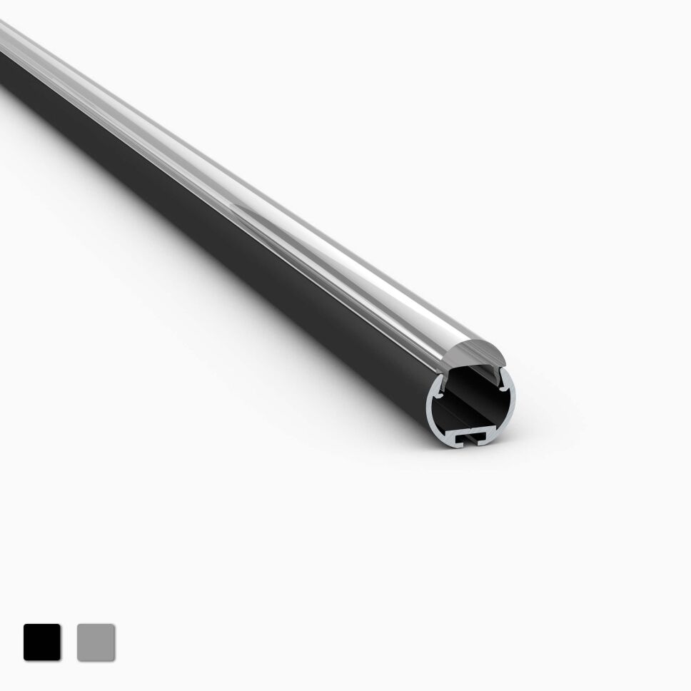 Produktbild LED Alu Profil RKP-L in schwarz mit...