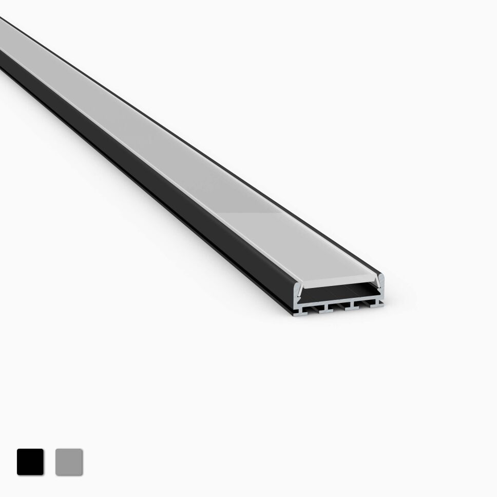 100cm 200cm Profil für LED Schiene Aluminium 3 Farben zur Auswahl 