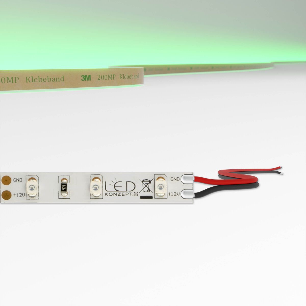 LED Streifen, Strip, grün 12V 24W, 4m, Litzenansch, 31,20 €