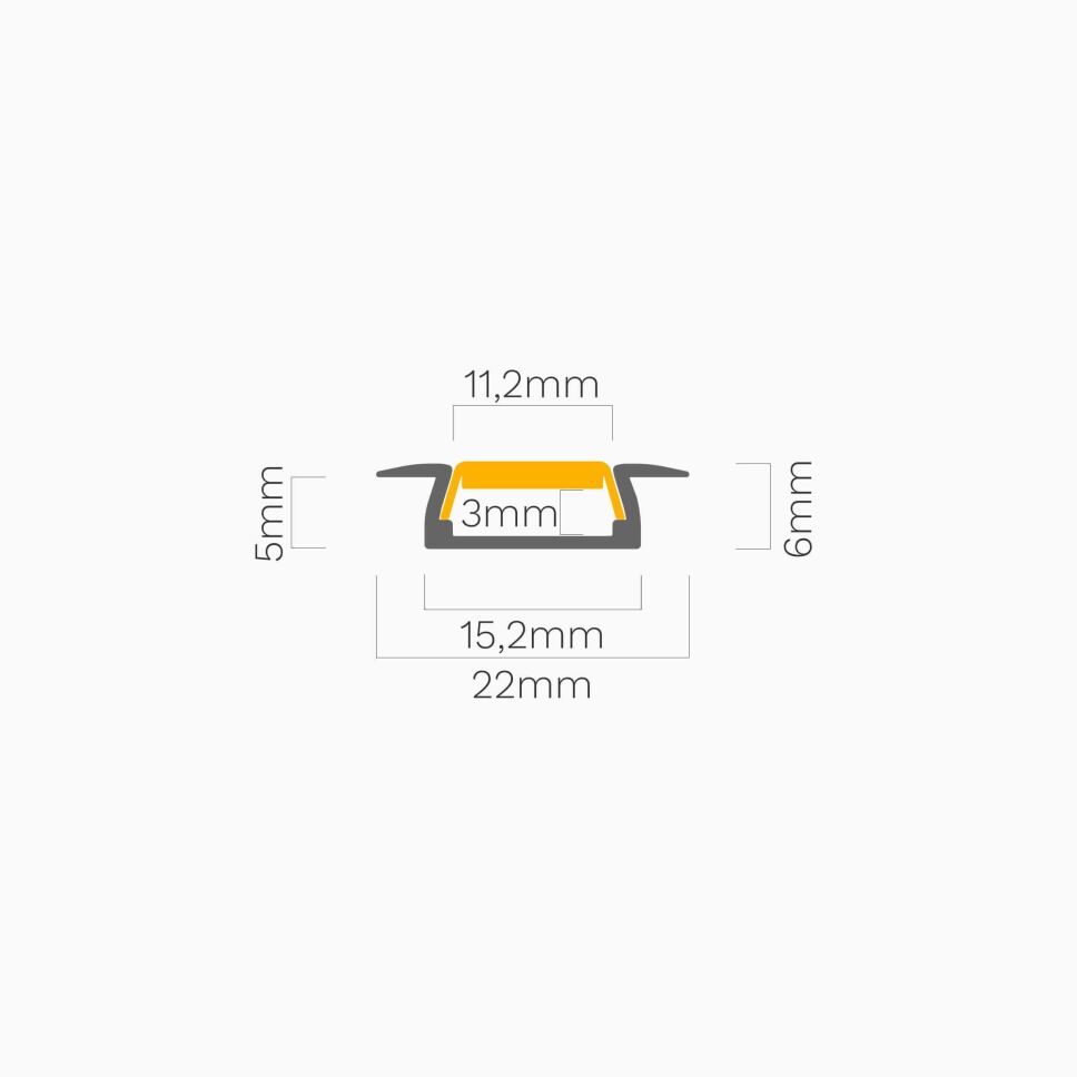 LED Alu Profil FK eloxiert, 300cm inkl. Abdeckung , 45,00 €