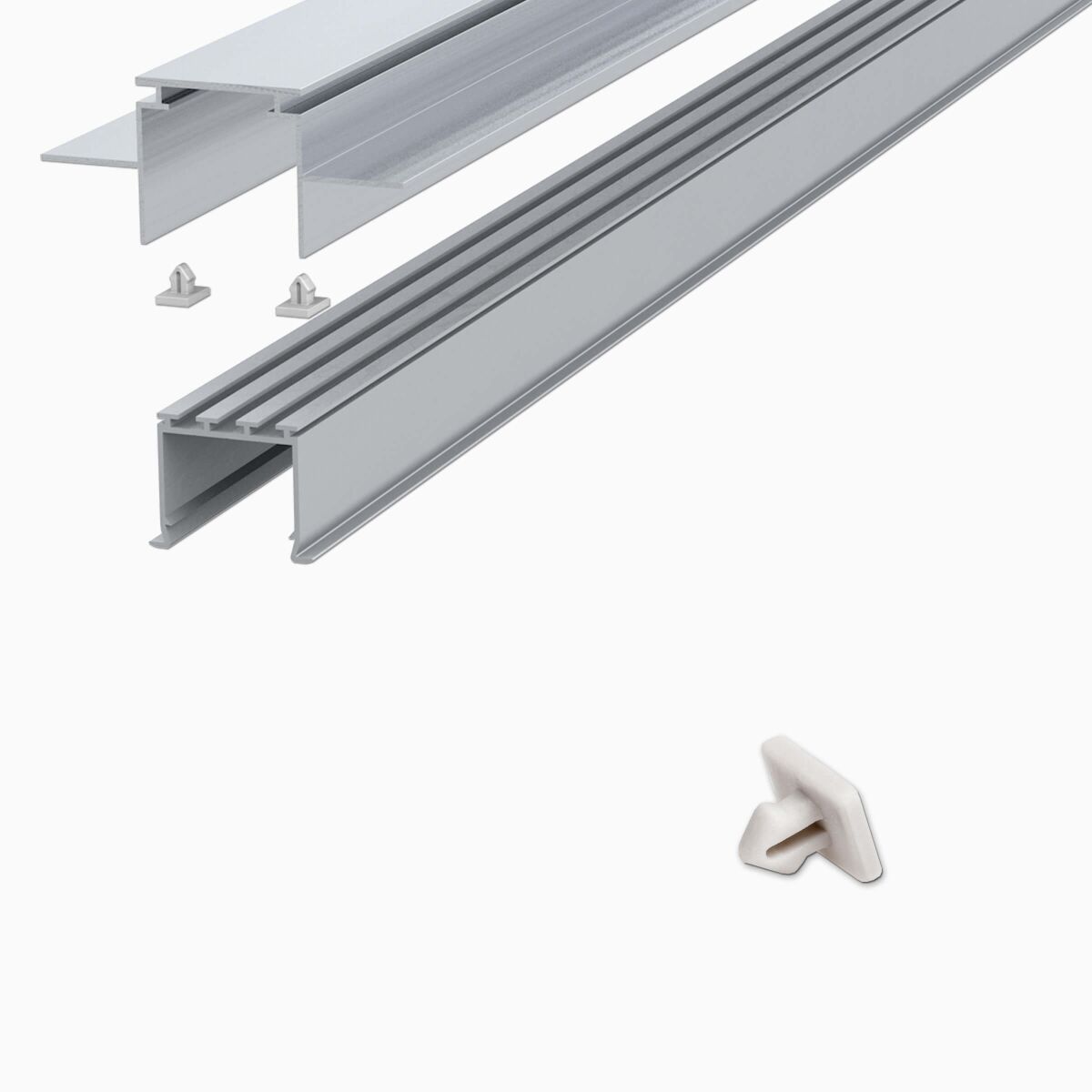 Einraster zur Montage von LED Alu Profilen, 0,49 €