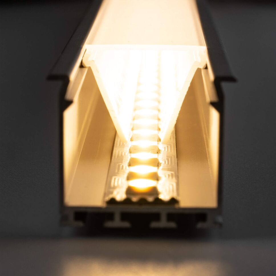 LED LOKOM Profil – tiefes Aluprofil für 2 Streifen, 10,70 €