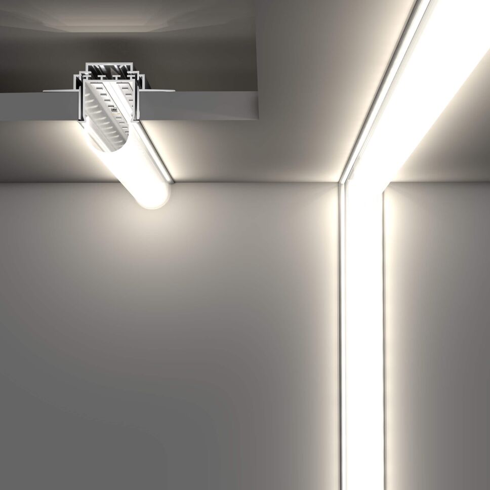 LED Alu Profil LOKOM-R eloxiert, 49,5cm inkl. rund, 13,20 €