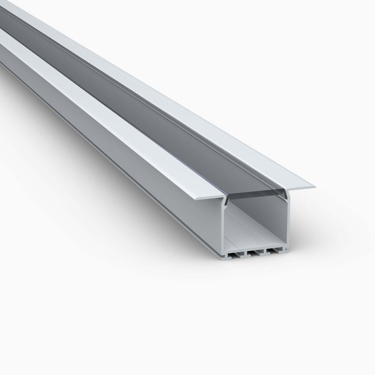 tiefes LED Alu Decken-Profil mit klarer Abdeckung , 12,70 €