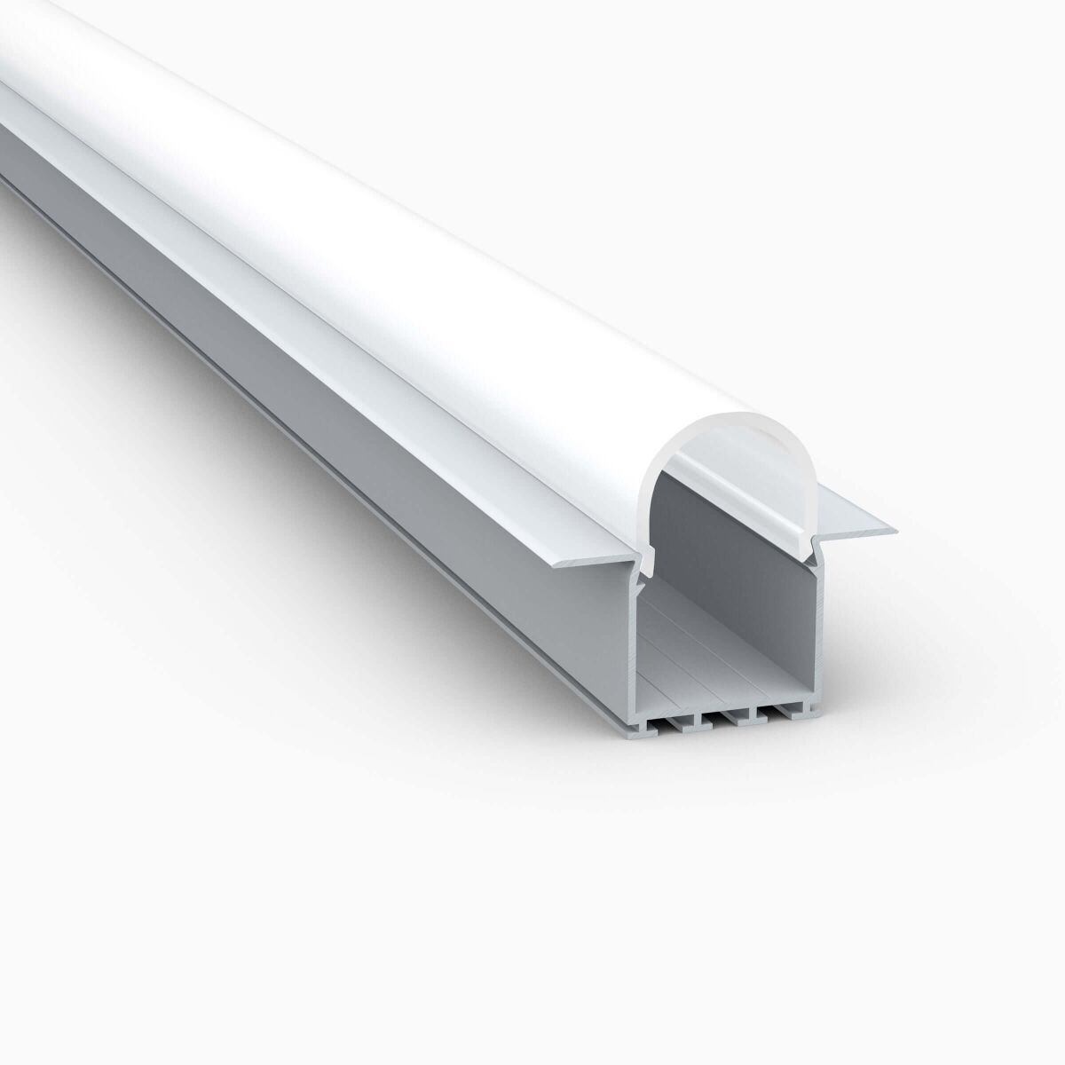 Alu Deckenprofil für LED Streifen mit runder Abd. , 30,40 €