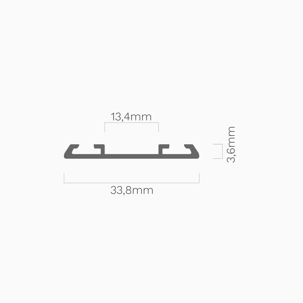 Montageschiene passend zu dem LED Alu Profil STOS, 4,50 €