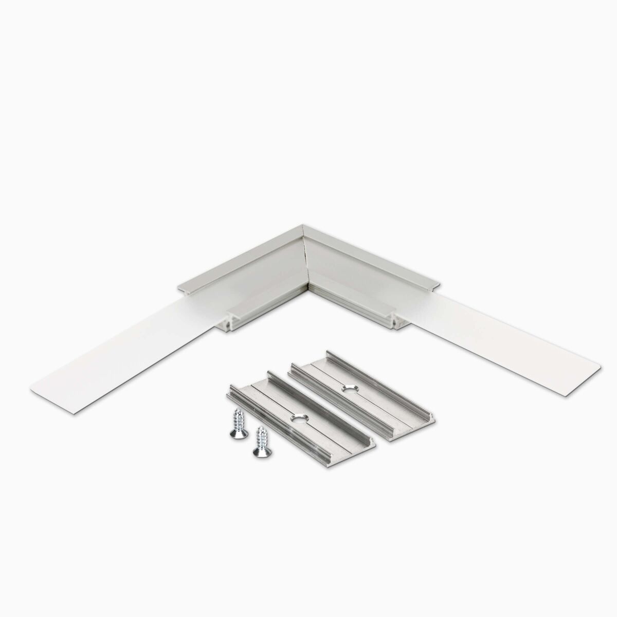 Ecklösung für Einbauprofil F, elox, Abdeckung sati, 6,90 €