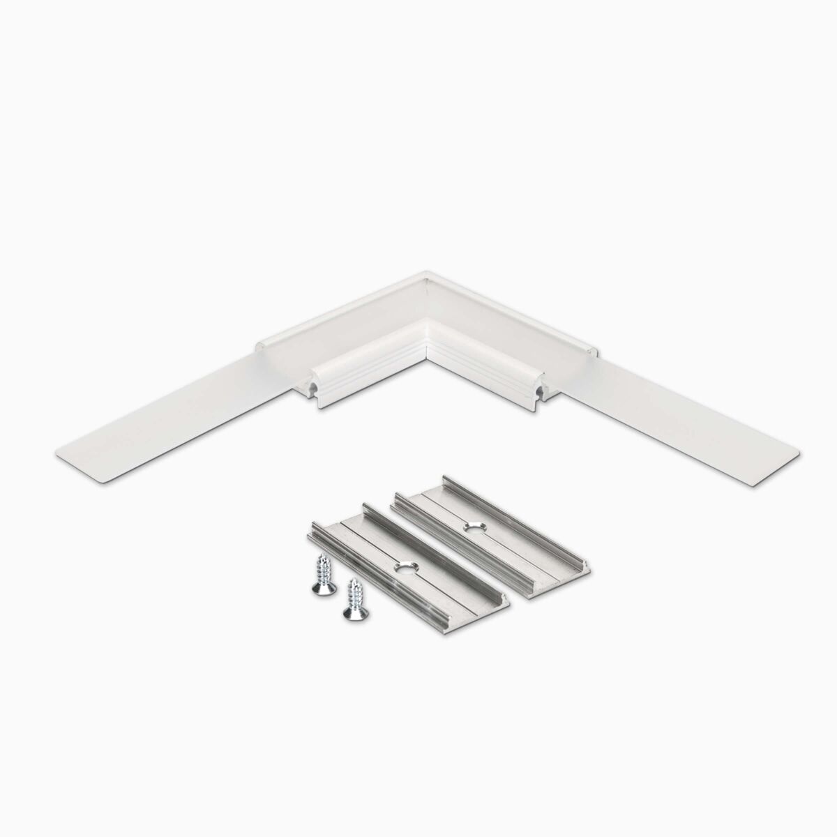 weiße 90° Ecke für LED Profil N mit satinierter Ab, 7,40 €