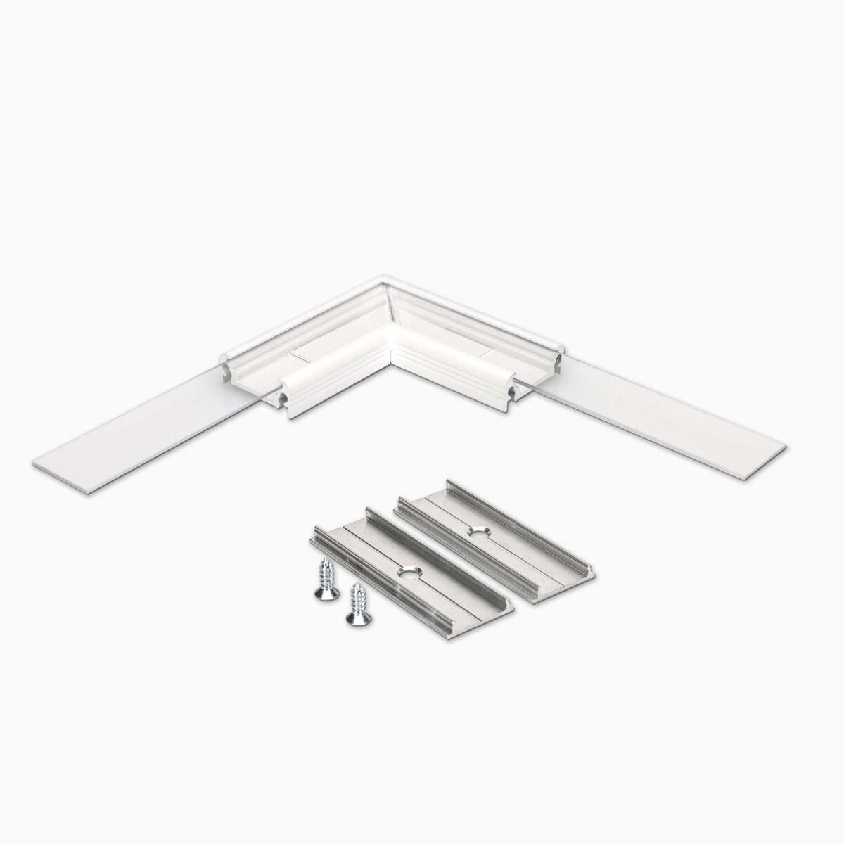 Ecklösung 90° für LED Alu Profil N in weiß, klare , 7,40 €