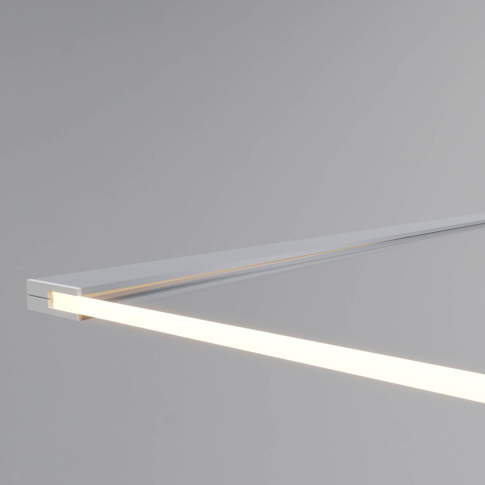 einseitige Glaskantenbeleuchtung an Acrylglas mit dem LED Alu Profil G5-6