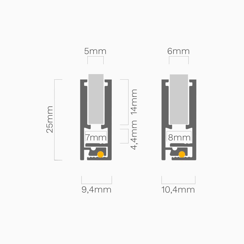 Regal Glasböden-Profil für Glaskanten mit 5-6mm St, 8,00 €