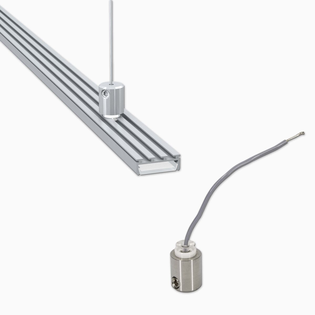 Befestiger für LED Alu Profile zum Bauen von Lampe, 7,90 €