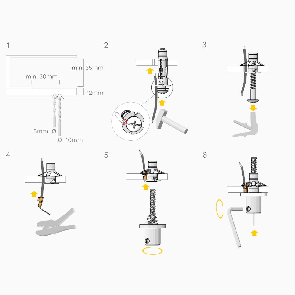 Befestiger, Abhängung für LED Profile an Rigipsdec, 14,90 €