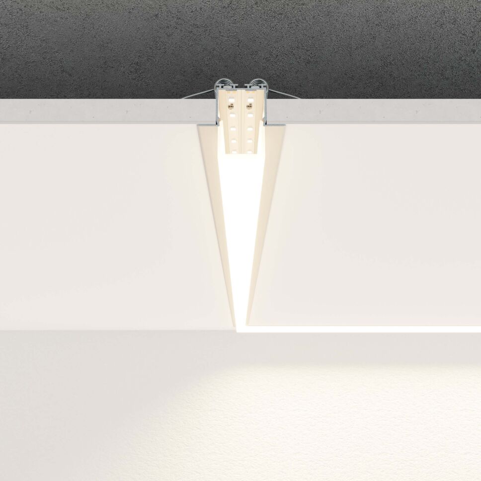 Alu Einbau-Profil für 2 LED Streifen, opale Abd. 1, 47,10 €
