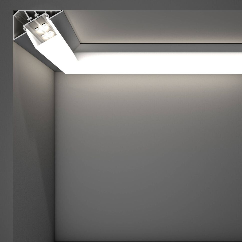 LED Alu Profil LOC-E eloxiert, 49,5cm inkl. satini, 15,95 €